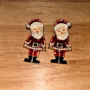 Festive Santa Claus Earrings